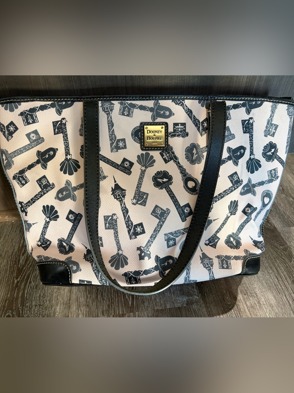 Dooney & Bourke Pink Disney Princess Keys Pattern